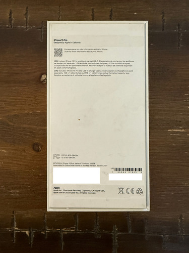 Apple Iphone 15 Pro 256 Gb Titanio Natural Excelente Titanio Natural
