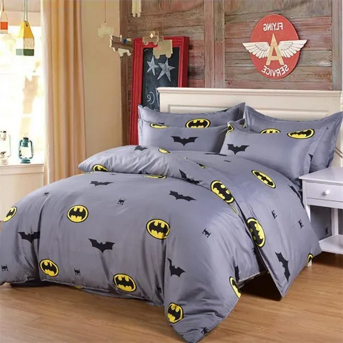 Funda De Edredón Batman, Ropa De Cama 100% Algodón, Doble