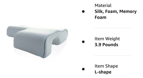 Almohada Cervical Arqueada Ortopedica Brazo Original Derecha