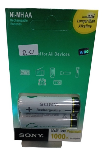 Batería Recargable Aa Sony 2700mha