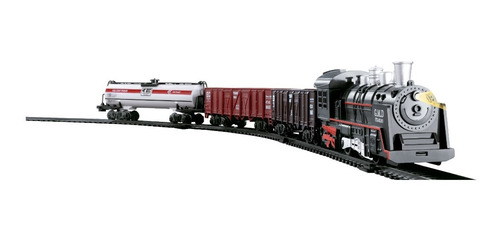 Trem Locomotiva Ferrorama Com Luz E Som Trilho 14 Peças