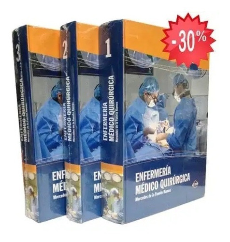 Libro Medicina Enfermería Médico Quirúrgica - 3 Tomos