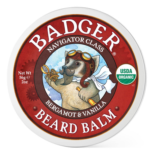 Badger - Blsamo Para Barba, Acondicionador Para Barba Sin En