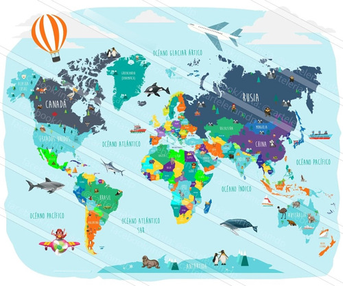Mapa Mundo Mapamundi Vector Eps Editable