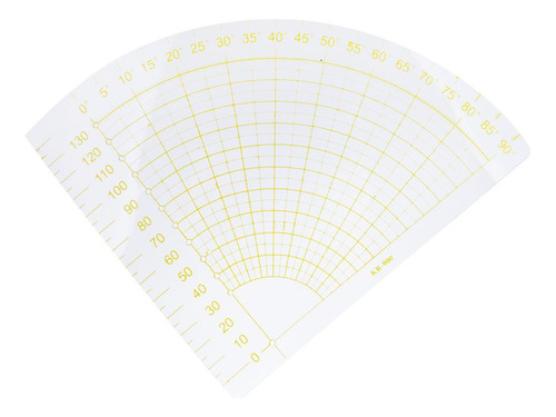 Sector Forma Acrílico Acolchado Plantillas Regla