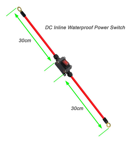 2 Cables En Línea Dc12v, Dc12-24 V, Dpst, Cableado De Doble
