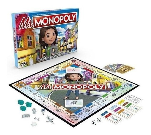 Imagen 3 de 4 de Juego de mesa Miss Monopoly Hasbro E8424
