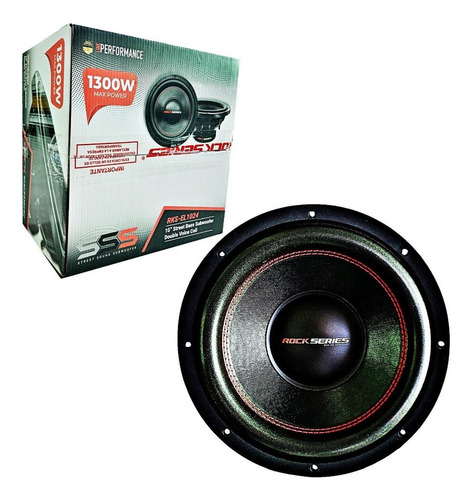 Subwoofer Doble Bobina Rock Series Rks-el1024 350/700 Watts