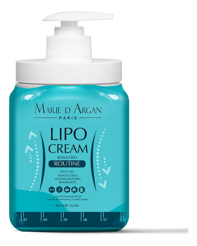 Marie D'argan Lipo Cream Reductora Anticelulítica 454ml Vari