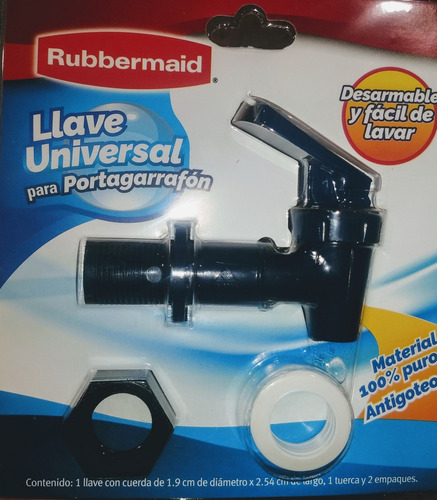  Llave Universal Para Portagarrafon Rubbermaid 