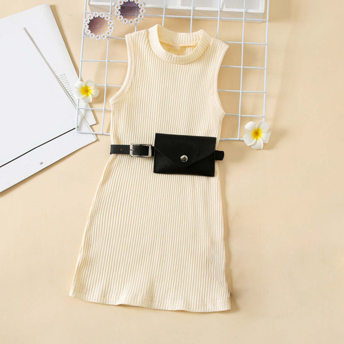 Conjunto De Chaleco Y Vestido Para Niños Pequeños De Verano