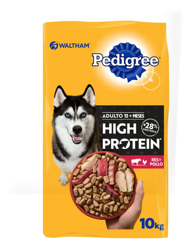 Pedigree High Protein Alimento Perro Res Pollo 10kg