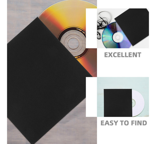 10 Fundas Para Cd, Sobres De Papel Para Dvd, Papel En Blanco