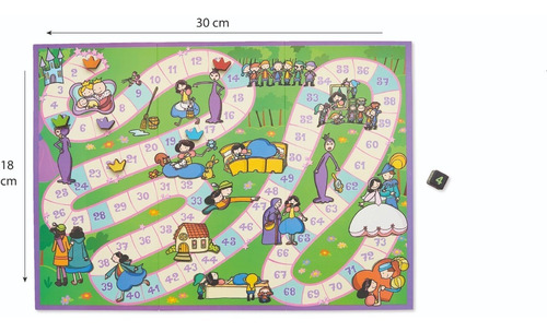 Imagen 2 de 10 de Juego Mesa Recorrido Blancanieves Didactico Infantil Niño