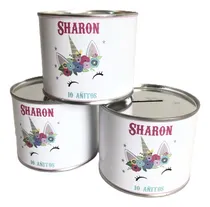Comprar Souvenir Alcancias Personalizadas X 15 Unicornios Dreams