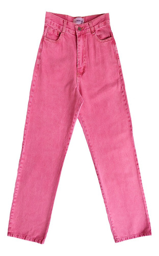 Jean Wide Leg Rosa Vaqueros Jeans Pantalon Vaqueros Ancho