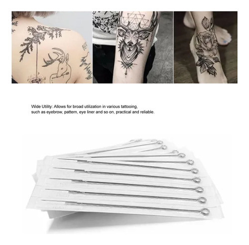 Cartuchos De Tatuaje Profesional Acero Inoxidable 5rl 50pz