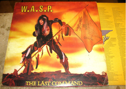 Lp Wasp - Last Command (1985) C/ Blackie Lawless + Encarte