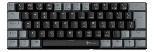 Teclado Mecânico Gamer 60% Switch Huano Brow Red Pc Computador Switch Marron Português Brasil - Titorion