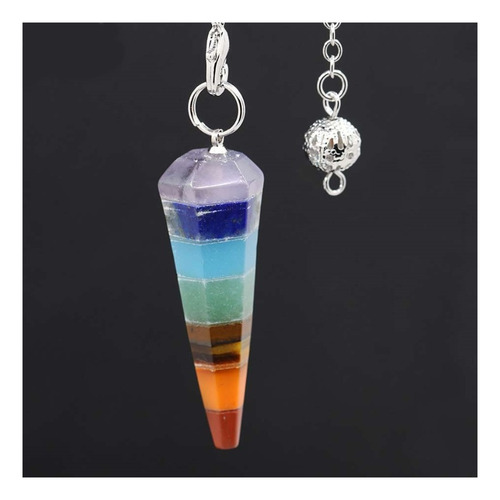 Péndulo De 7 Chakras Piedras Naturales