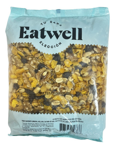 Mix Desayuno Ideal Cereales Y Frutos Secos Eatwell 500grs