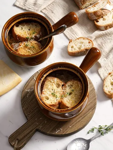 Tazones De Sopa De Cebolla Franceses De Le Tauci, 22 Onzas D