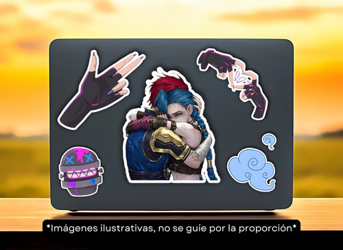 Sticker Arcane League Of Legends Lol Pegar En Móvil Pc X10