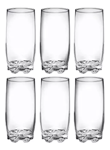 Set x 6 Vasos de Vidrio Diseño Clásico Naútico INSPIRA