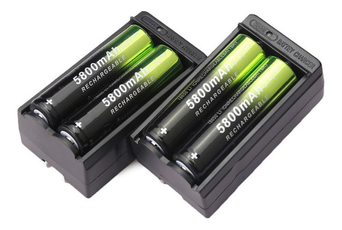 4 X Skywolfeye 3.7v Del Li-ion 18650 Batería Recargable Bate