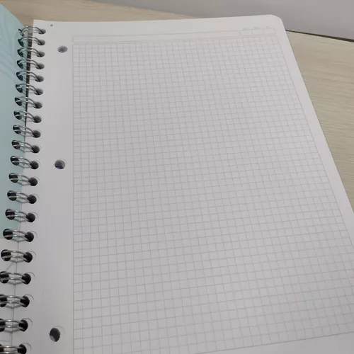 Cuaderno de dibujo argollado, 18 hojas y papel copia