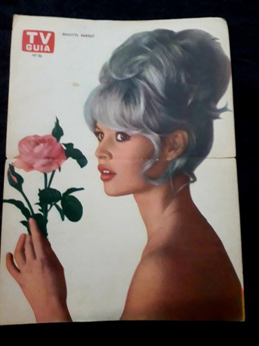 Brigitte Bardot Lámina Central Revista Tv Guía Poster 