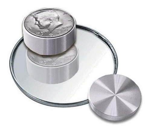 Caja Boston Medio Dólar Aluminio Magia Truco Alberico Magic