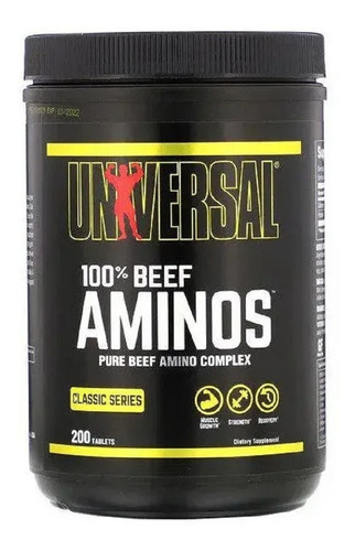 Caja Beef Amino 200 Tabs Universal Nutrition