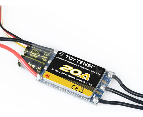 Motor Sin Escobillas Rc 20a 2-4s Esc Para Avión Rc Con Sbec