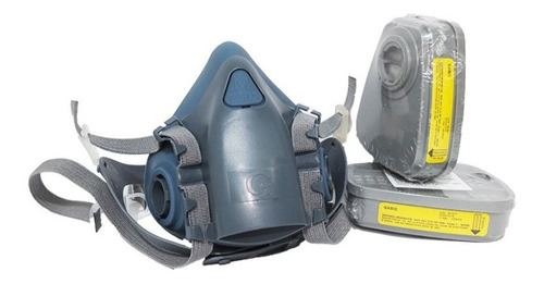 Respirador Media Cara 7502 Reutilizable Incluye 02 Cartuchos