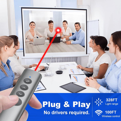 Hyperlink Presentation Clickers Recargables For Power...