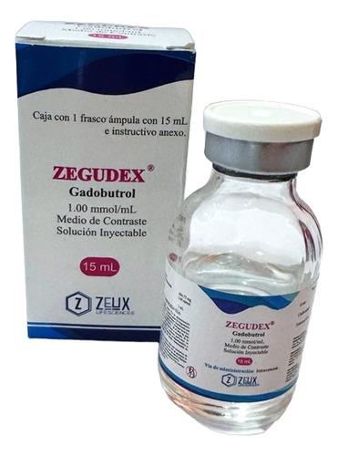 Medio De Contraste Gadobutrol Zegudex 15 Ml (tipo Gadovist)