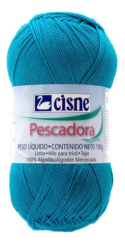 Bolsa 5 Pzs Hilaza Algodón Mercerizado Pescadora Cisne Coats Color 73 Turquesa