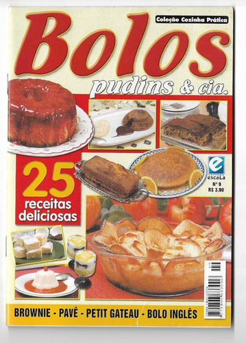 Revista Coleção Cozinha Prática N 9 Bolos Pudins Receitas C6