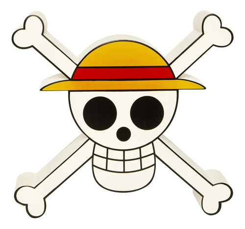 Abystyle One Piece Anime 3d Sombrero De Paja Jolly Roger Led