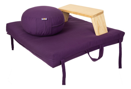 Kit Zafu,zafuton Y Banco De Meditación Fijo