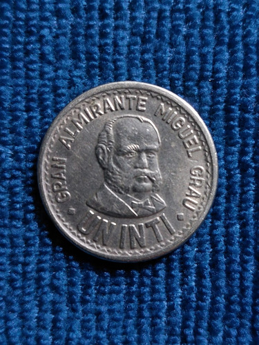 Moneda Miguel Grau Un Inti - Años 1987