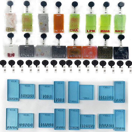 Diy Tags Badge Backing Resin Molds, 32 Piezas Vertical ...