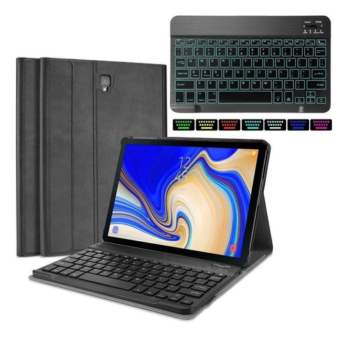 Funda Teclado Para Galaxy Tab A 10.5 2018 T590 T595 Con Luz