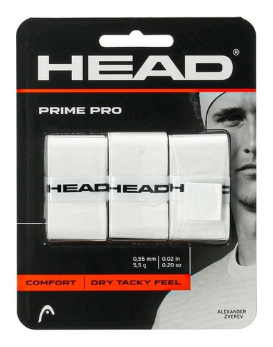 Cubre Grip Padel Tenis Head Prime Pro X 3 Super Adherente 
