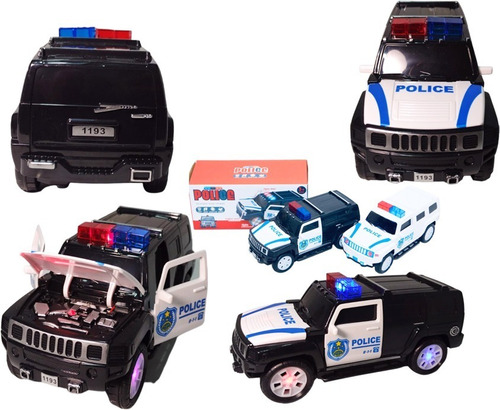 Carro Loco Camión Policía Luces Sonidos Movimientos Regalo