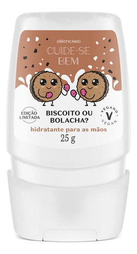 Hidratante Para As Mãos Cuide-se Bem Biscoito Ou Bolacha 25g