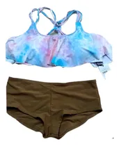 Comprar Malla Dama,dos Piezas:short Y Top.t.l Nueva.mb Licra.única 