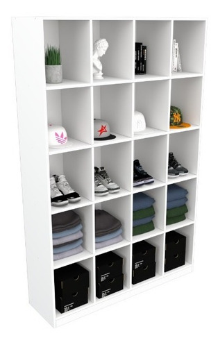 Armário Colmeia M10 100%mdf Organizador, Estante, Prateleira Cor Branco