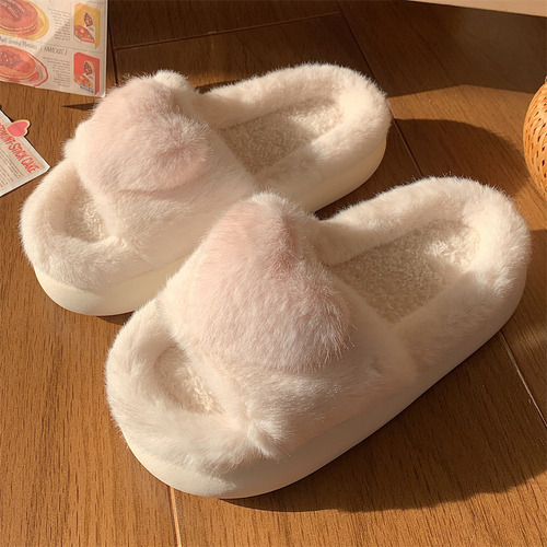 Sandalias De Mujer Cálidas Y Cómodas, Zapatillas De Algodón